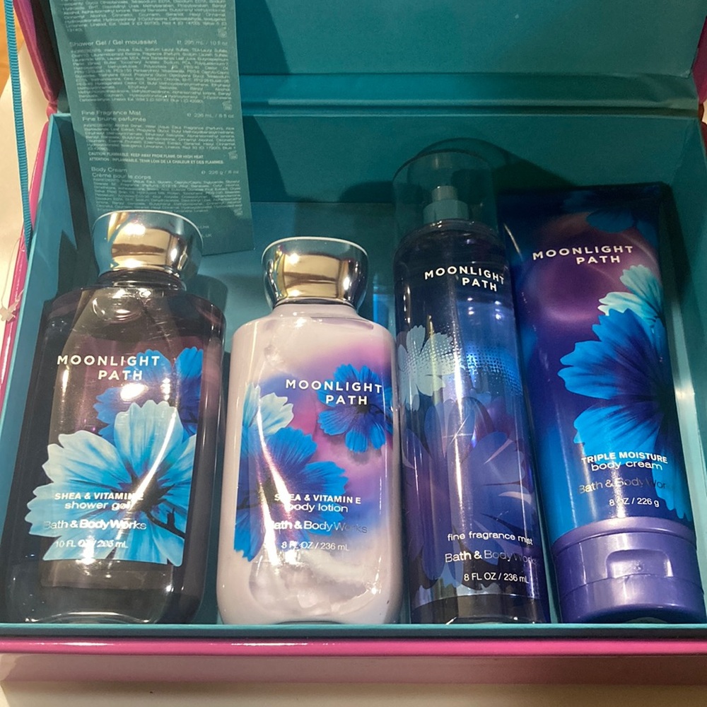 Bath & Body Works Moonlight Path Rare Original Scent Box Set Vintage